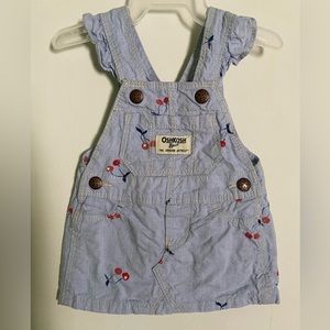 Osh Kosh (Carter’s) Overall Cherry Print Dress